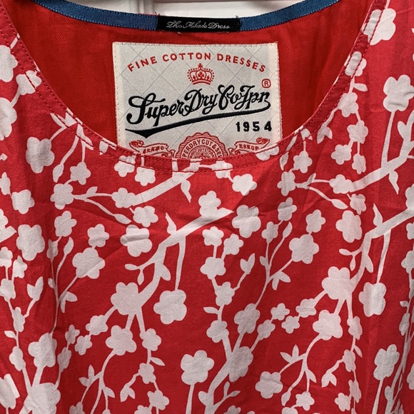 Superdry Mikada Dress in Coral Pink - Picture 3 of 4